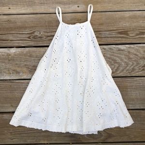 White Free People Lace Halter Tank Top